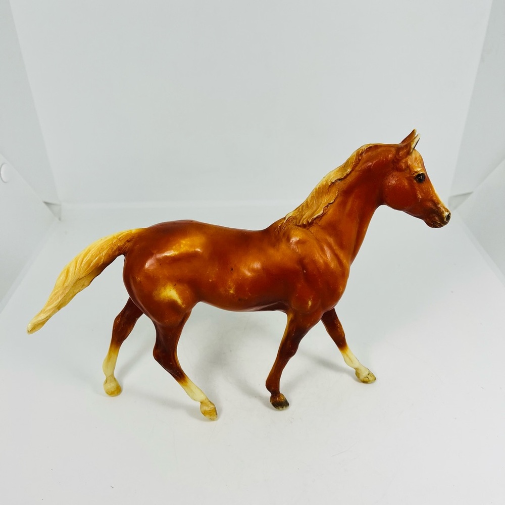 Breyer Molding Co Horse Figure Vintage Orange Brown